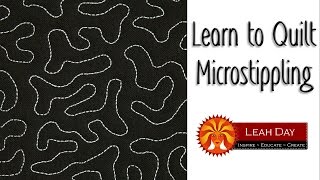 How to Machine Quilt Microstippling  Tiny Version of Stippling [upl. by Joya980]