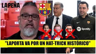 PRIMERO fue MESSI luego KOEMAN y ahora Laporta se cepillara a XAVI Moisés  La Peña de La Liga [upl. by Annavahs]