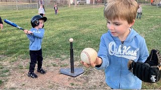 Learning How to Play Tee Ball [upl. by Maurene481]