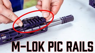 How to Install MLok Picatinny Rails  Grovtec [upl. by Ttezil54]