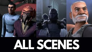 Commander Wolffe all scenes Clone Wars Bad Batch Rebels [upl. by Ocirled754]