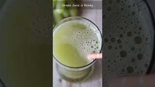 Healthy Grape Juice Recipe  Homemade Green Grape Juice  Summer Drink Recipes Easy at Home shorts [upl. by Magnuson738]