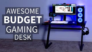 DESKGM1ZB ZShaped 47” Gaming Computer Desk by VIVO [upl. by Ok]