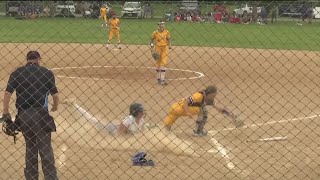 Softball KindredRichland beats VelvaDA in state semifinal [upl. by Yanal]