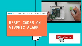 Reset the codes on you Visonic Powermaster alarm system [upl. by Jozef]