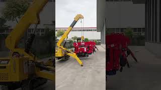 Comparison of 1 ton and 3 ton spider cranes automobileengineering industrialcranes excavator [upl. by Klinger]