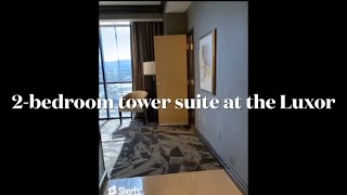 2Bedroom tower suite at Luxor MGMRESORTSINTL [upl. by Hazeefah283]