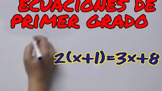 Aprende matemáticas ecuaciones de primer grado [upl. by Anirbac273]