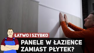 Panele w łazience na ścianie i podłodze zamiast płytek  Remont WC 4 [upl. by Ahsemik]