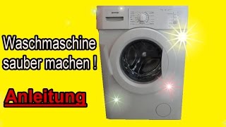 Waschmaschine komplett reinigen  Waschmaschine richtig sauber machen  Anleitung [upl. by Rebecca]