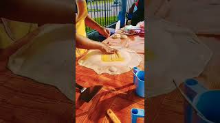 Cara Tebar Roti Canai Telur‼️ viral food streetfood shorts short [upl. by Akila]