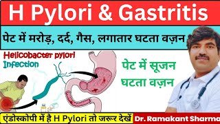 H Pylori infection  Gastritis causes symptoms treatmentdrramakantsharma7 [upl. by Kreg451]