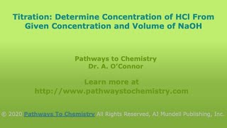 Titration Determination of HCl Concentration [upl. by Reivad]