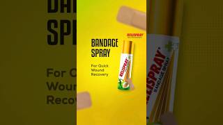 Relispray Bandage Spray  Instant Wound Care 🩹 sportsrehab football cricket revivewithrelispray [upl. by Atteniuq]