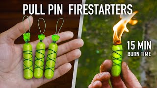 How to Make the Ultimate Survival Pull Pin Firestarter – 15 Min Burn [upl. by Anola]