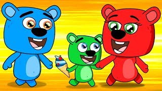 Mega Gummy Bear Meet in Park Full Episodes Cartoon Animation [upl. by Mochun]