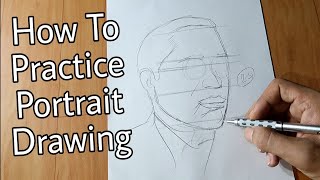 How to Practice Portrait Drawing  For beginners [upl. by Milah]