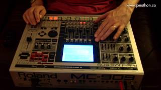 Roland MC909 Groovebox Live Set  Live Techno filmed by Love Wedding Photos And Film [upl. by Enneicul54]