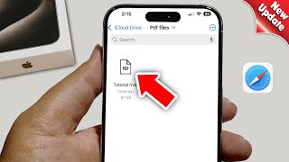 How To Download PDF File In iPhone From Safari Browser  Full Guide [upl. by Honoria]