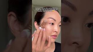 When your cheekbones enter the room before you do 😲 contourtutorial contourhack contouring [upl. by Kenny486]