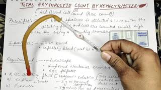 TOTAL RBC COUNT BY NEUBAUER CHAMBER [upl. by Nahgem]