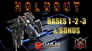 War Commander February 2024 Holdout Bases 123 amp Bonus Free Repair [upl. by Sew]