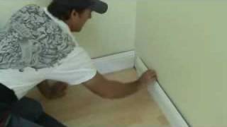 Installing baseboard how to install an inside corner [upl. by Sral692]