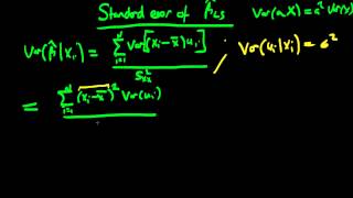 Variance of OLS estimators  part two [upl. by Gurias]