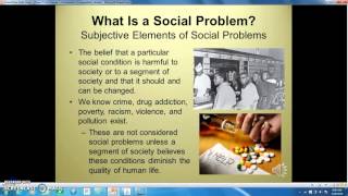 What is a Social Problem Objective and subjective elements [upl. by Anoy305]