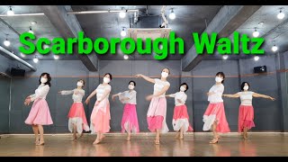 Scarborough Fair line dance High Beginner Waltz DemoampCount [upl. by Nyrem256]