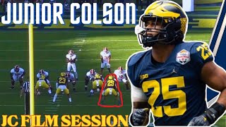 Junior Colson Film Session  A TRUE RUN STOPPING LINEBACKER [upl. by Lleuqar]