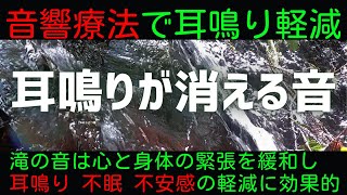 【耳鳴り治療音】耳鳴り・不眠・不安感を解消する滝の音 1時間 [upl. by Kirsch]