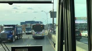 A Ride on the The Lincoln Tunnel Exclusive Bus Lane leading to New York City [upl. by Eeltrebor911]