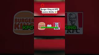 BURGER KING ET KFC CONTRE MCDONALD’S  😨 On teste  shorts burgerking kfc mcdonalds tiktok [upl. by Lagasse]