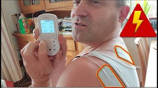 Erster Test Elektro Massage Gerät von Aldi zur Elektrischen Muskel Schmerzbehandlung CURA Med [upl. by Edialeda]