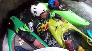 VALLECITO CREEK beatering lower flows ZET FIVE Colorado whitewater Kayaking [upl. by Fellows]