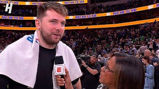 Luka Doncic reacts to his recent Criticism amp Game 4 Blowout WIN vs Celtics Postgame Interview 🎤 [upl. by Holle735]