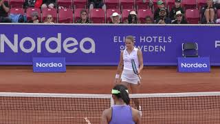 Mirjam Björklund Matchboll vs Misaki Doi Båstad WTA125K [upl. by Lathe]