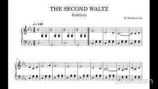 SHOSTAKOVICH Vals nº 2 Nivel principiante  The second waltz Beginner level [upl. by Honna]