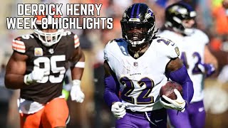 Derrick Henry Week 8 Highlights 🔥  Ravens vs Browns [upl. by Annola]