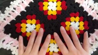 How to crochet the original Victorian Granny Square Patchwork Square UK amp US terms [upl. by Atinniuq]