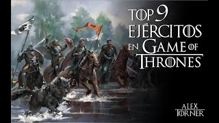 Top 9 Ejércitos de Poniente o Westeros  Game of Thrones  Mundo de Hielo y Fuego [upl. by Uzzi]