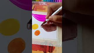 Modern Boho Art  easy colour full simple boho painting ColorsAestheted7x [upl. by Nirda347]