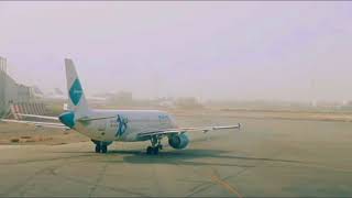 Jazeera Airways Landing Abu Dhabi  Airbus A320200 [upl. by Opalina]