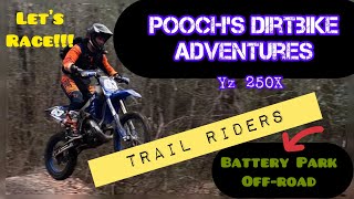 Trail Riders yz250x vs beta Dirtbike Adventures batteryparkofforadsc1857 [upl. by Marlie662]