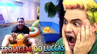 REAGINDO À TROLLAGEM DO LUCCAS PRAIA NO MEU QUARTO 10 [upl. by Anomar]