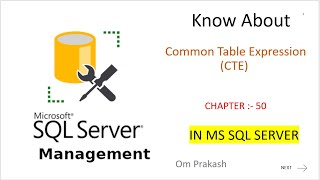 Common Table Expression CTE [upl. by Boothe695]