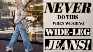 Dos amp Donts When Styling Wide Leg Jeans  Fashion Over 40 [upl. by Emyaj659]