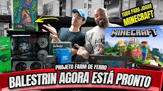 BALESTRIN ESTÁ PRONTO PARA O DESAFIO NO MINECRAFT  FARM DE FERRO INFINITA [upl. by Brigid529]