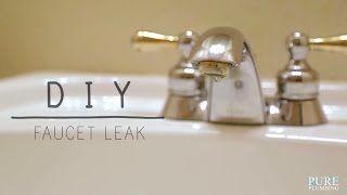 Fix a Leaky Faucet Double Handle DIY [upl. by Llertnov46]